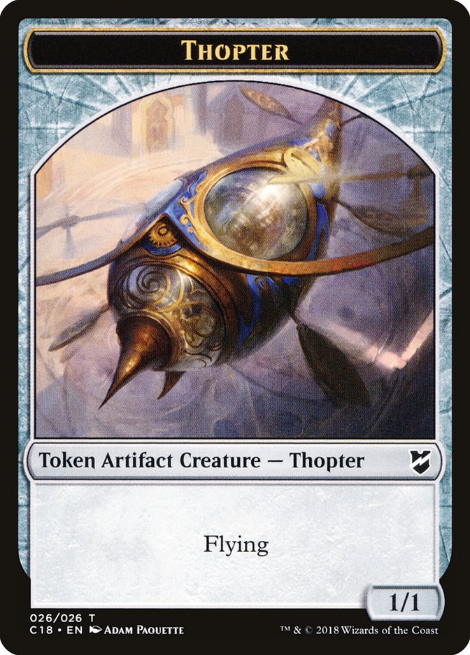 Elemental // Thopter (026) Double-Sided Token [Commander 2018 Tokens] | Chromatic Games