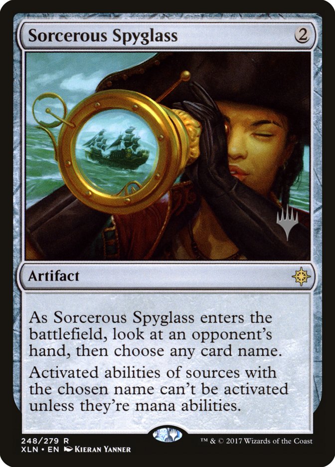 Sorcerous Spyglass (Promo Pack) [Ixalan Promos] | Chromatic Games