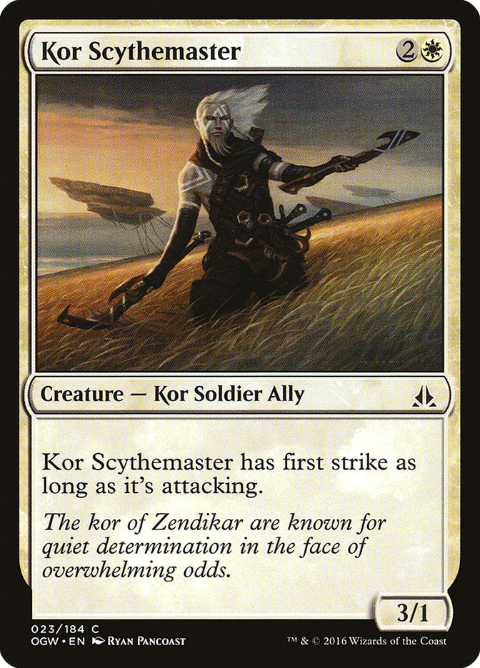 Kor Scythemaster [Oath of the Gatewatch] | Chromatic Games