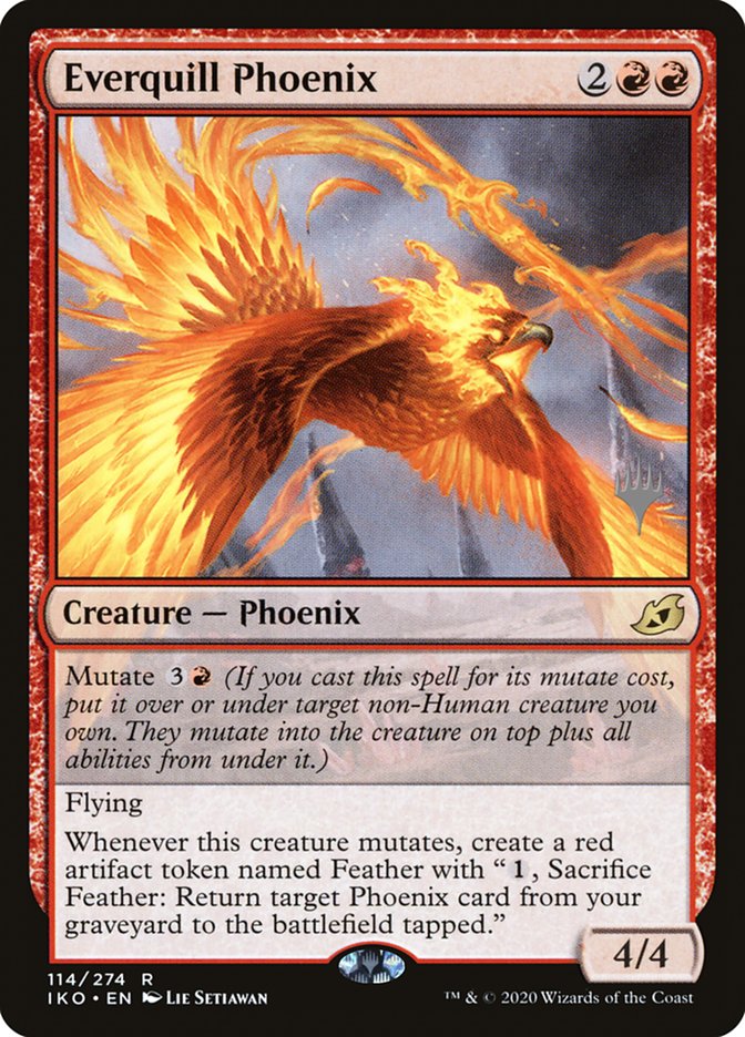 Everquill Phoenix (Promo Pack) [Ikoria: Lair of Behemoths Promos] | Chromatic Games