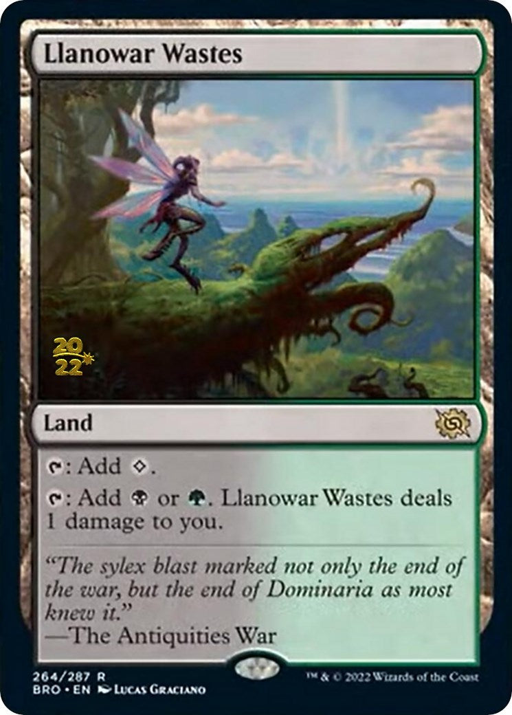 Llanowar Wastes [The Brothers' War Prerelease Promos] | Chromatic Games