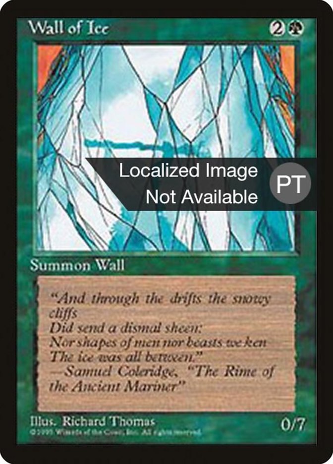 Wall of Ice [Fourth Edition (Foreign Black Border)] | Chromatic Games