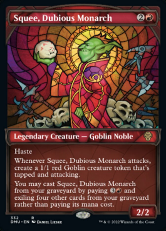 Squee, Dubious Monarch (Showcase Textured) [Dominaria United] | Chromatic Games