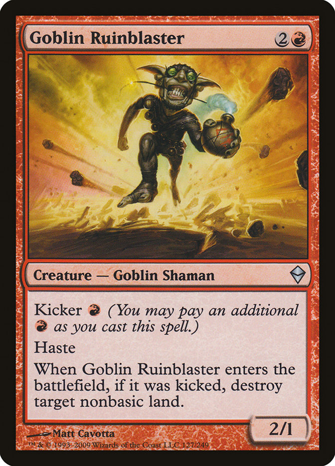 Goblin Ruinblaster [Zendikar] | Chromatic Games