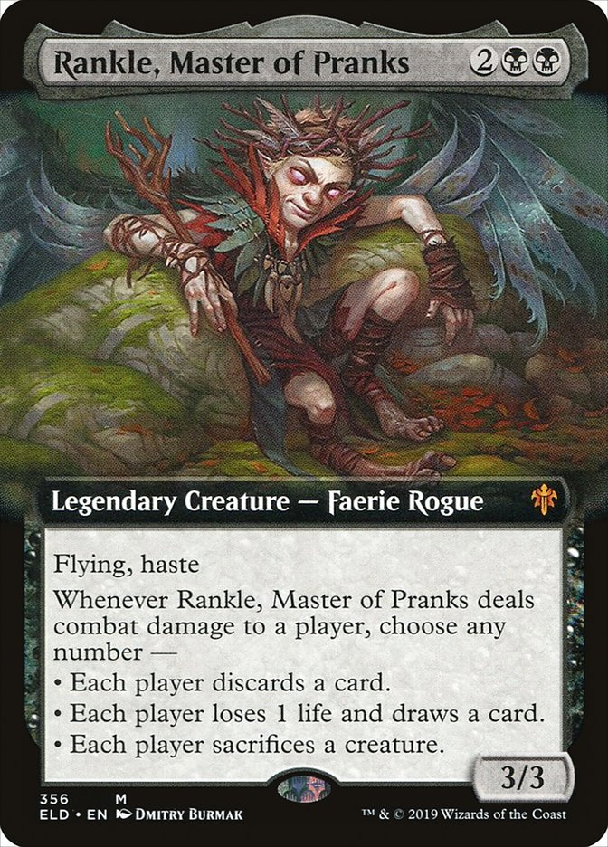 Rankle, Master of Pranks (Extended Art) [Throne of Eldraine] | Chromatic Games