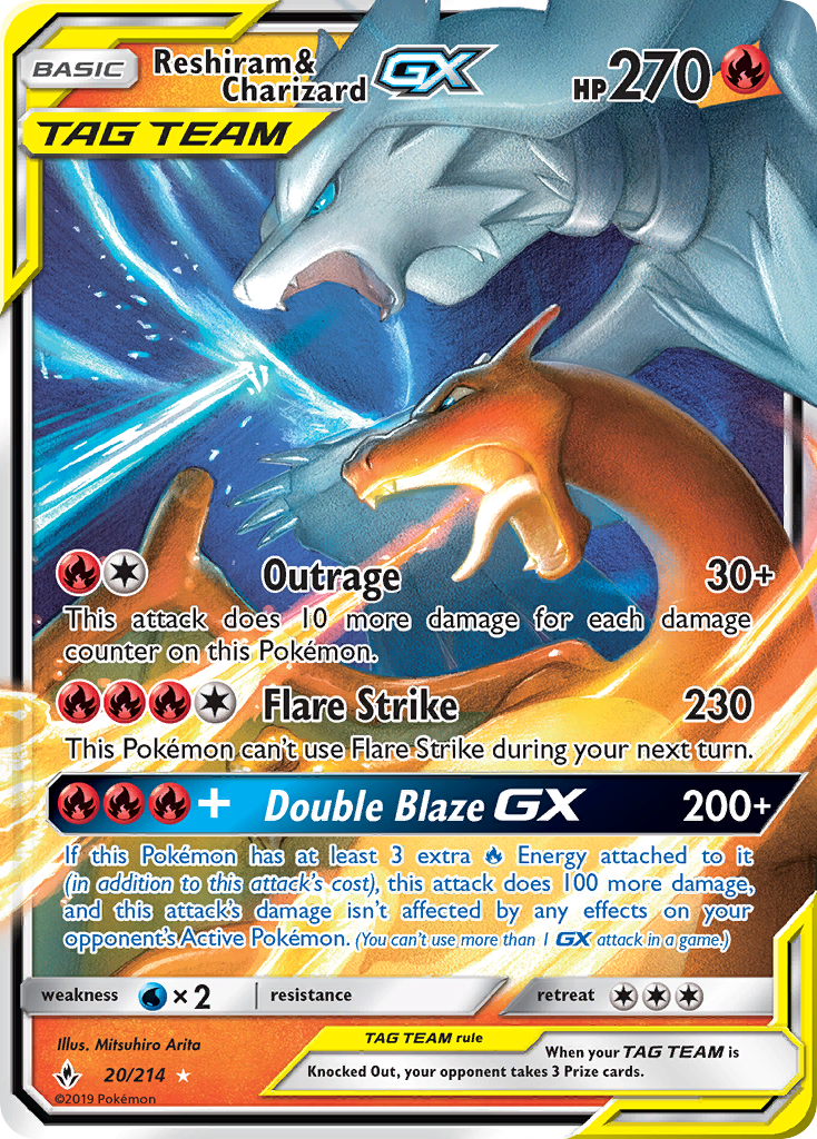 Reshiram & Charizard GX [Unbroken Bonds] | Chromatic Games