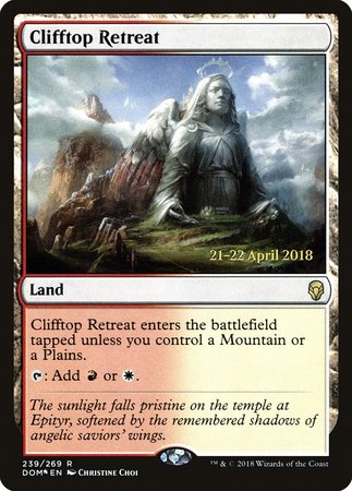 Clifftop Retreat [Dominaria Promos] | Chromatic Games