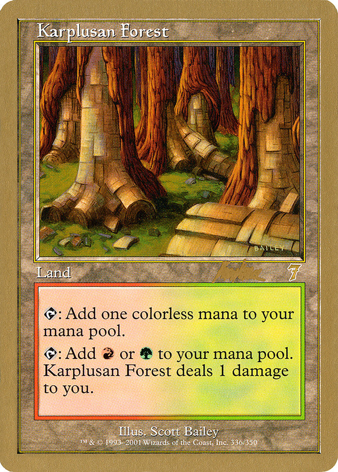 Karplusan Forest (Brian Kibler) [World Championship Decks 2002] | Chromatic Games