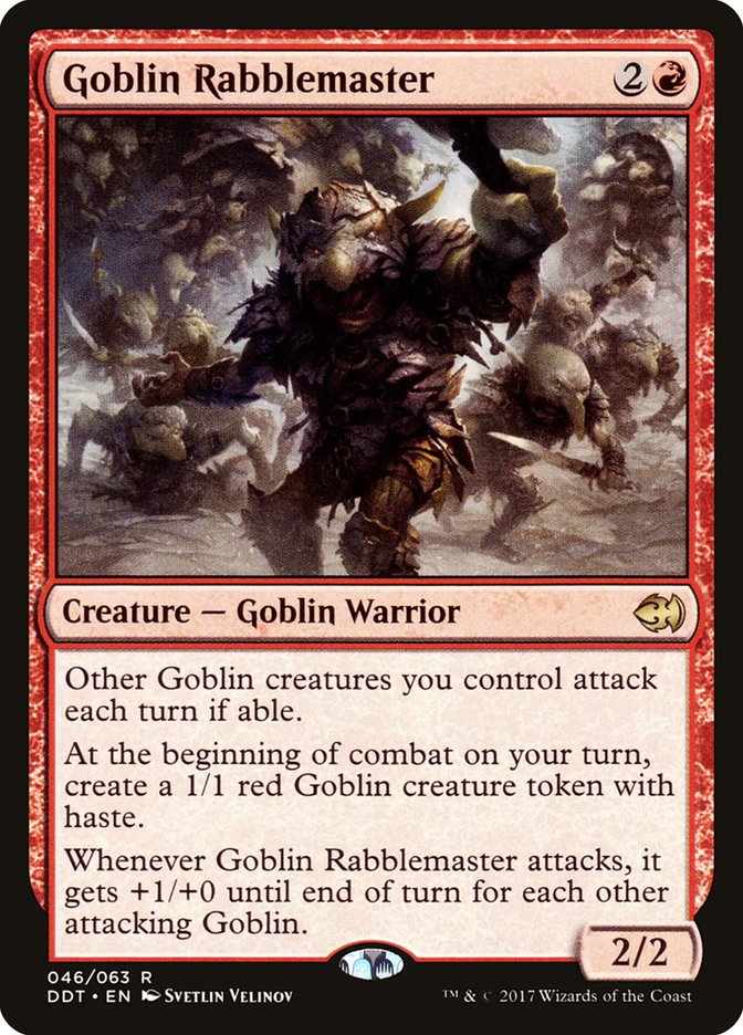 Goblin Rabblemaster [Duel Decks: Merfolk vs. Goblins] | Chromatic Games