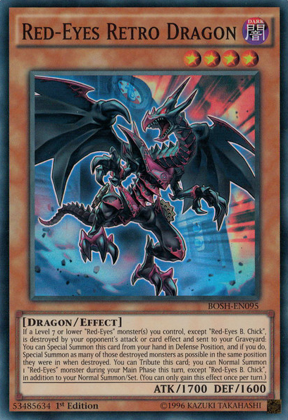 Red-Eyes Retro Dragon [BOSH-EN095] Super Rare | Chromatic Games