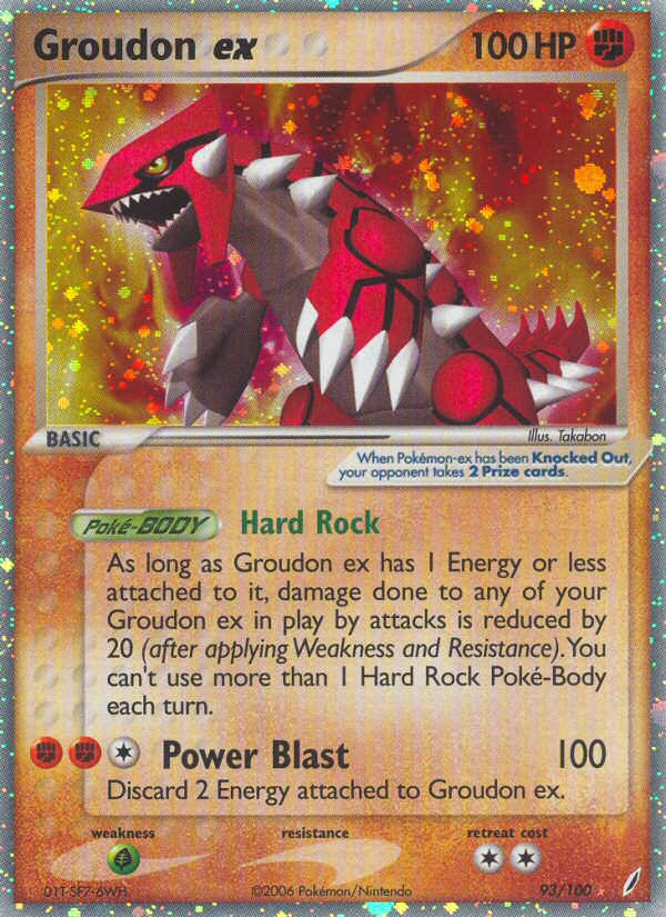 Groudon ex (93/100) [EX: Crystal Guardians] | Chromatic Games