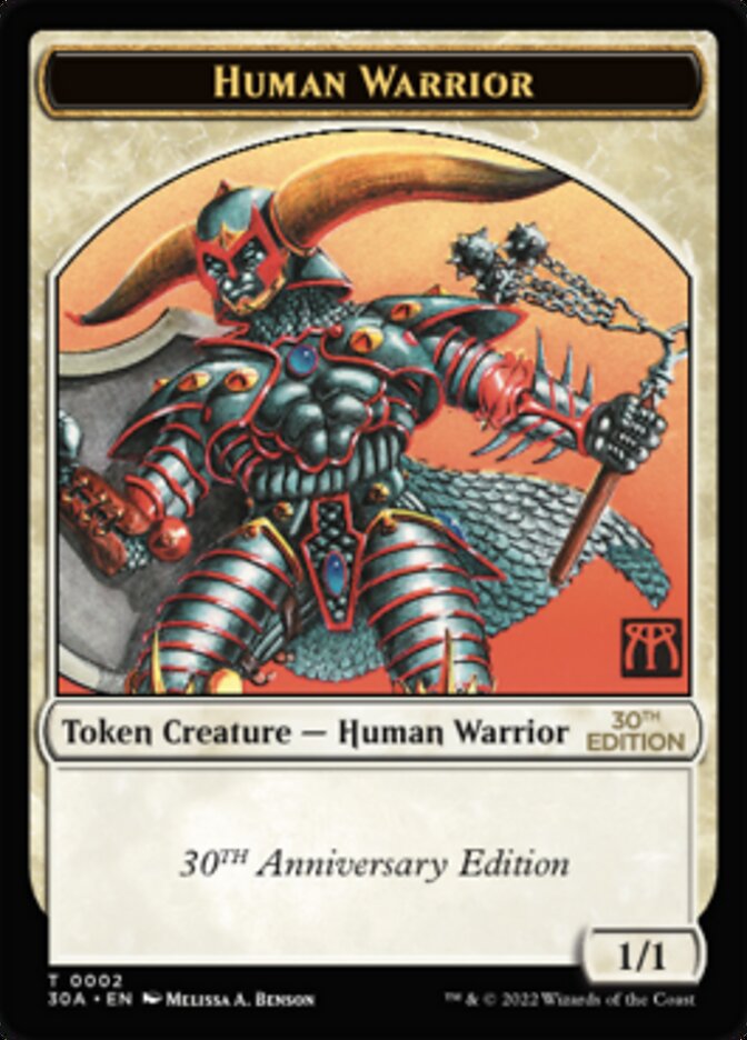 Human Warrior Token [30th Anniversary Tokens] | Chromatic Games