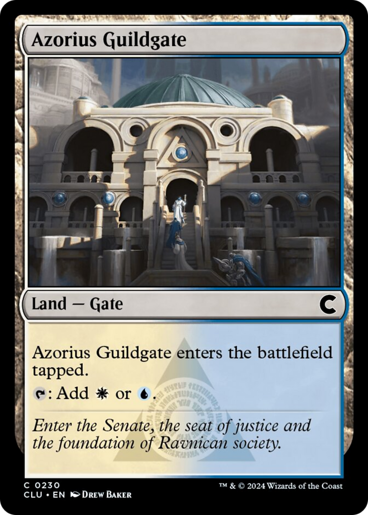 Azorius Guildgate [Ravnica: Clue Edition] | Chromatic Games