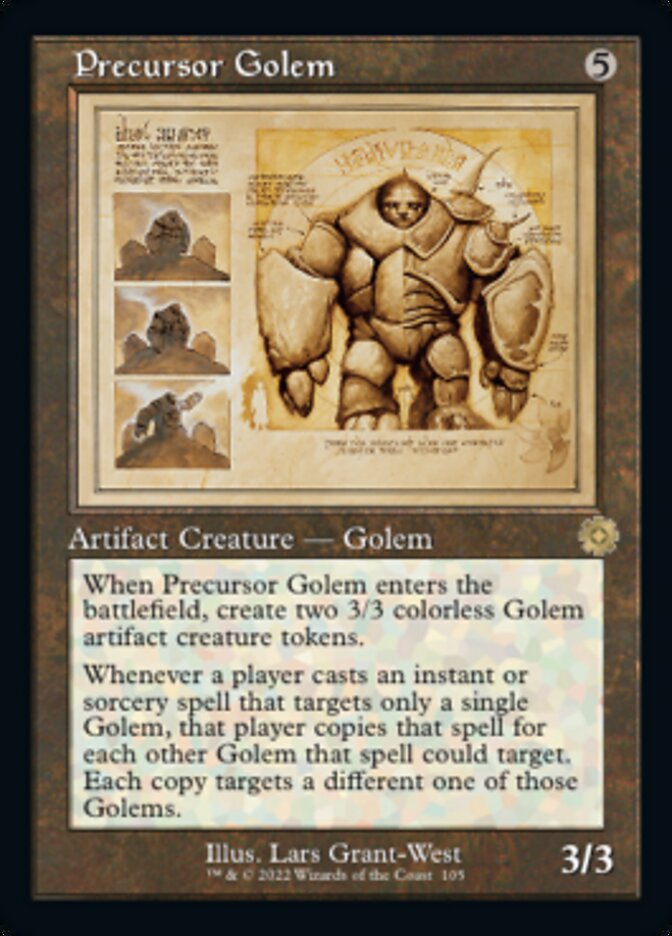 Precursor Golem (Retro Schematic) [The Brothers' War Retro Artifacts] | Chromatic Games