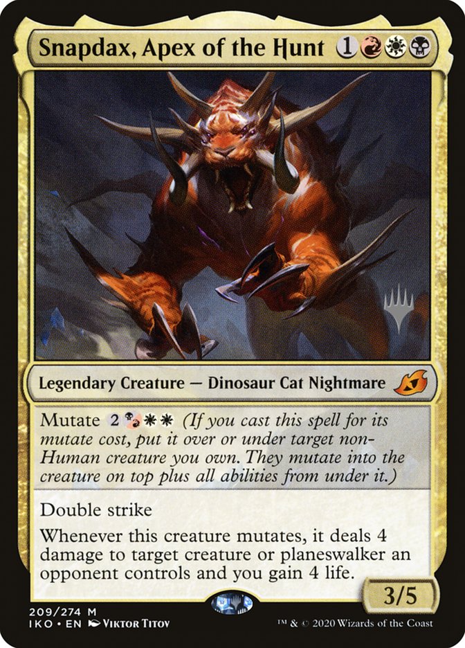 Snapdax, Apex of the Hunt (Promo Pack) [Ikoria: Lair of Behemoths Promos] | Chromatic Games