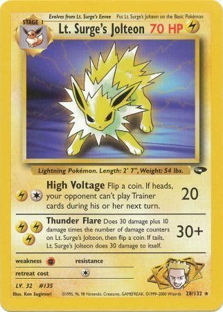 Lt. Surge's Jolteon [Gym Challenge] | Chromatic Games