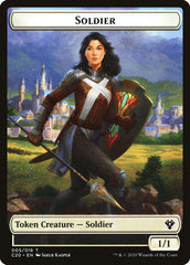 Human Soldier (005) // Drake Double-Sided Token [Commander 2020 Tokens] | Chromatic Games