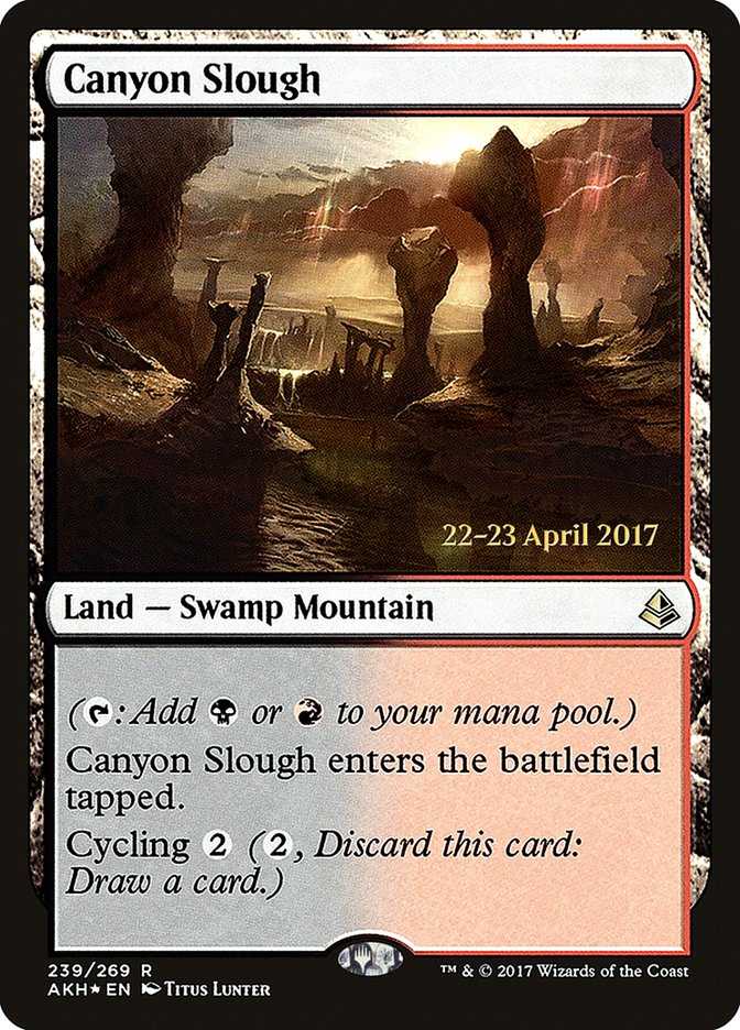 Canyon Slough [Amonkhet Prerelease Promos] | Chromatic Games