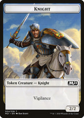 Angel // Knight Double-Sided Token [Core Set 2021 Tokens] | Chromatic Games