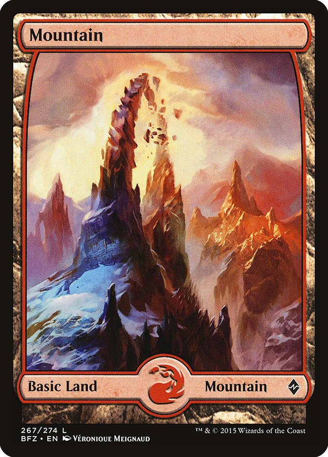 Mountain (267) (Full Art) [Battle for Zendikar] | Chromatic Games