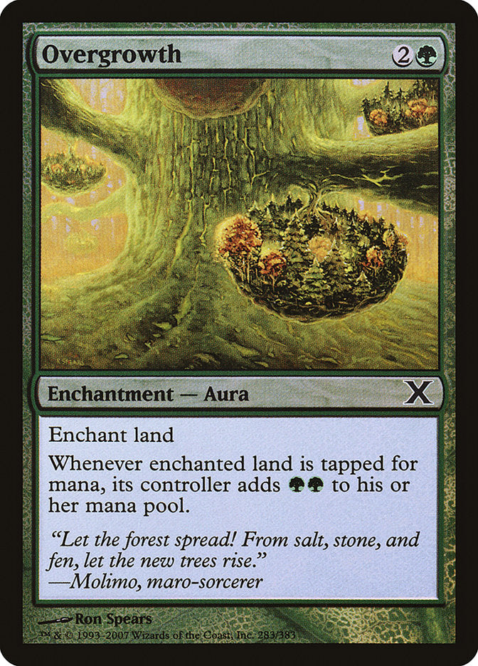 Overgrowth (Premium Foil) [Tenth Edition] | Chromatic Games