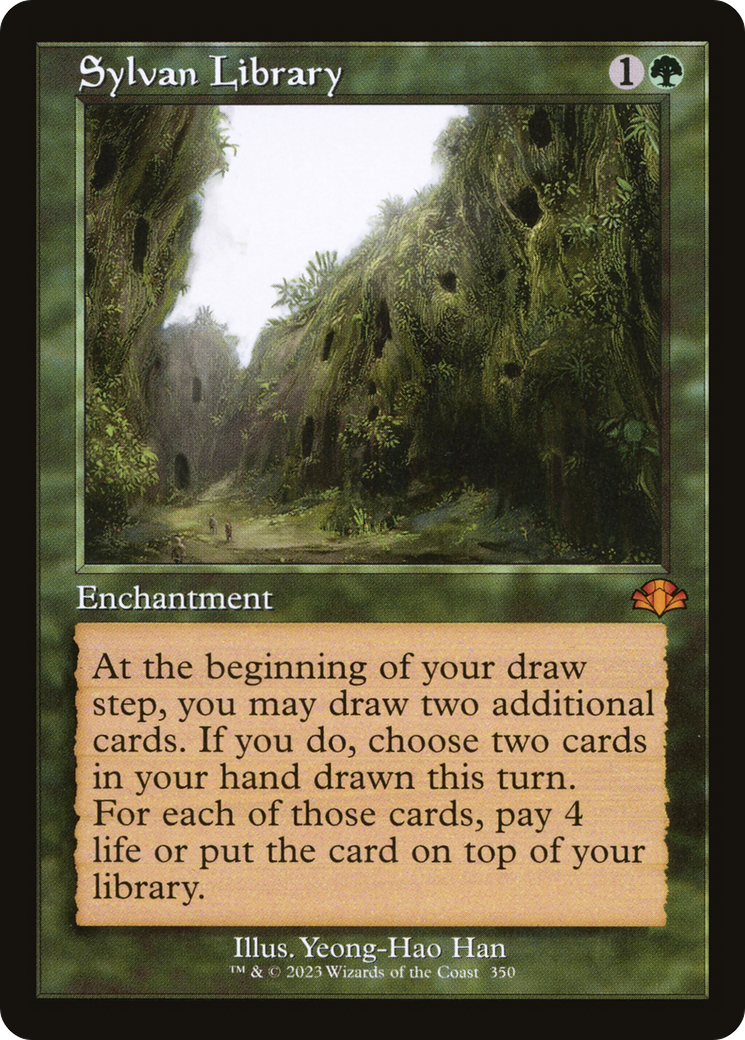 Sylvan Library (Retro) [Dominaria Remastered] | Chromatic Games