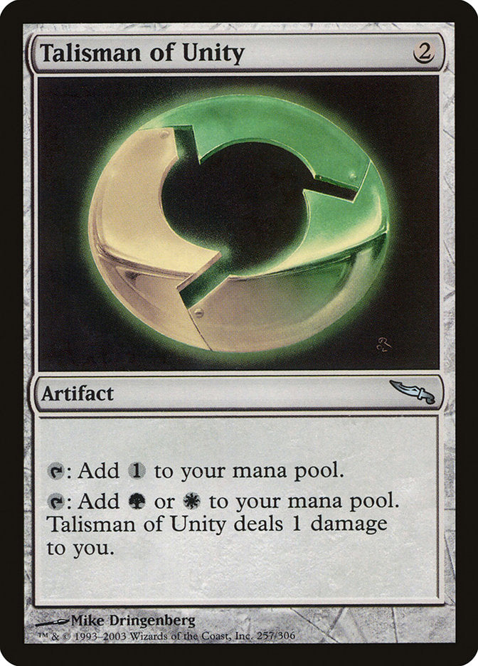 Talisman of Unity [Mirrodin] | Chromatic Games