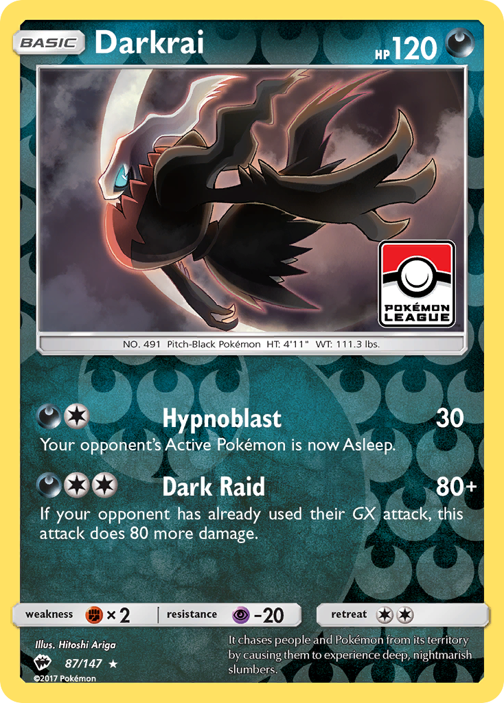 Darkrai (87/147) [Sun & Moon: Burning Shadows] | Chromatic Games