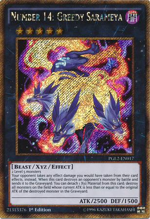 Number 14: Greedy Sarameya [PGL2-EN017] Gold Secret Rare | Chromatic Games