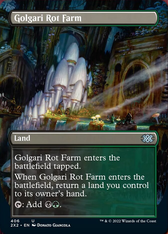 Golgari Rot Farm (Borderless Alternate Art) [Double Masters 2022] | Chromatic Games