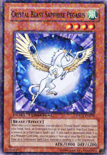 Crystal Beast Sapphire Pegasus [DT01-EN058] Common | Chromatic Games