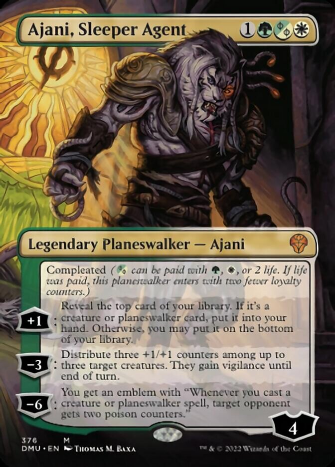 Ajani, Sleeper Agent (Borderless) (376) [Dominaria United] | Chromatic Games