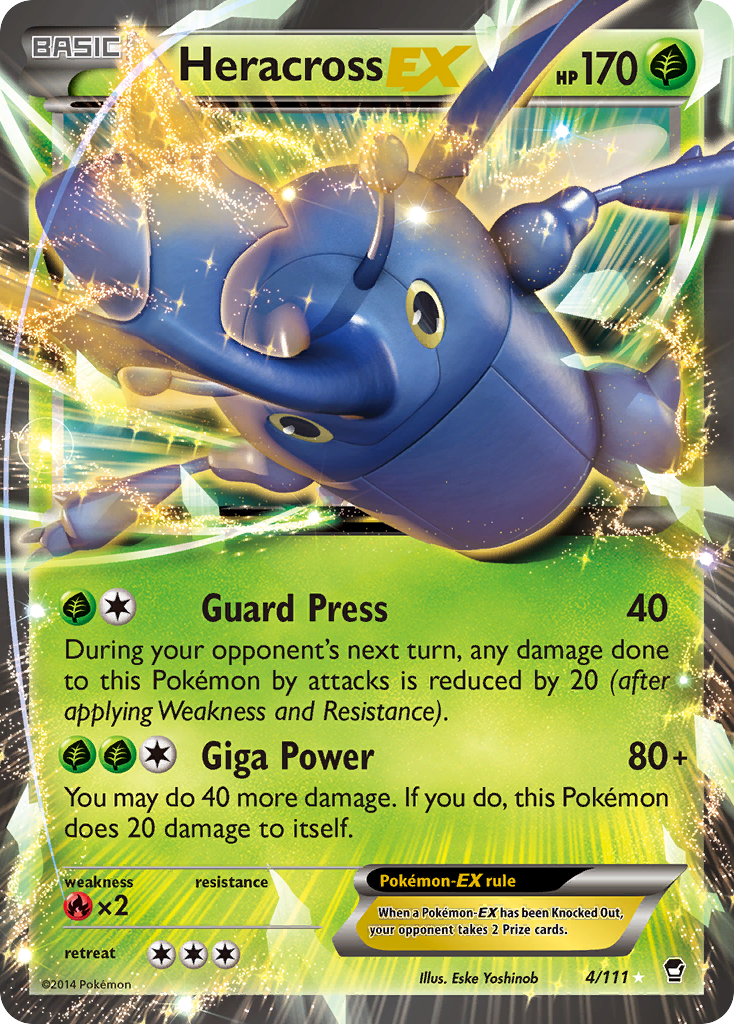 Heracross EX (4/111) [XY: Furious Fists] | Chromatic Games