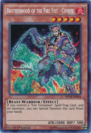 Brotherhood of the Fire Fist - Coyote [MP14-EN054] Secret Rare | Chromatic Games