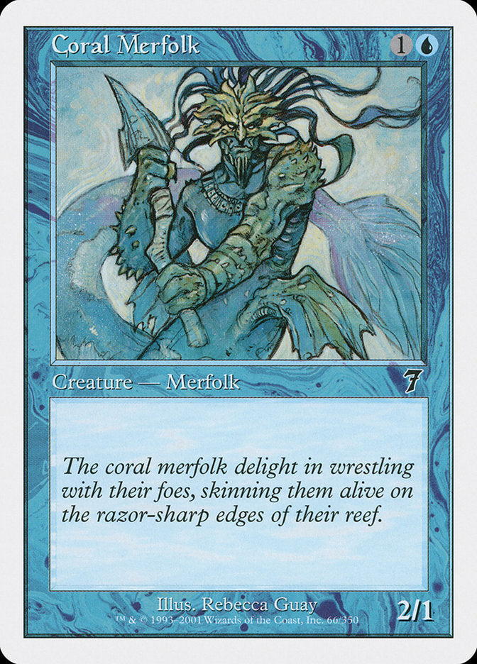 Coral Merfolk [Seventh Edition] | Chromatic Games