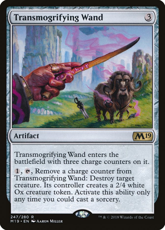 Transmogrifying Wand [Core Set 2019] | Chromatic Games