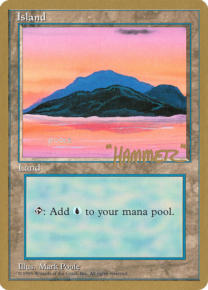 Island (shr369) (Shawn "Hammer" Regnier) [Pro Tour Collector Set] | Chromatic Games