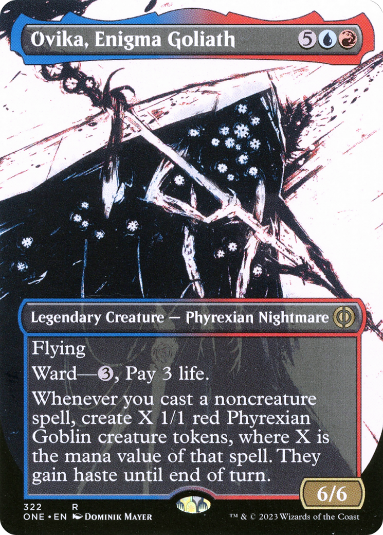 Ovika, Enigma Goliath (Borderless Ichor) [Phyrexia: All Will Be One] | Chromatic Games