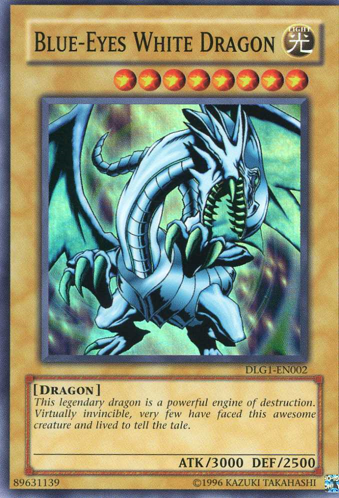 Blue-Eyes White Dragon [DLG1-EN002] Super Rare | Chromatic Games