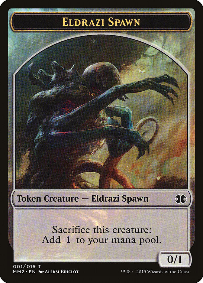 Eldrazi Spawn Token (001/016) [Modern Masters 2015 Tokens] | Chromatic Games