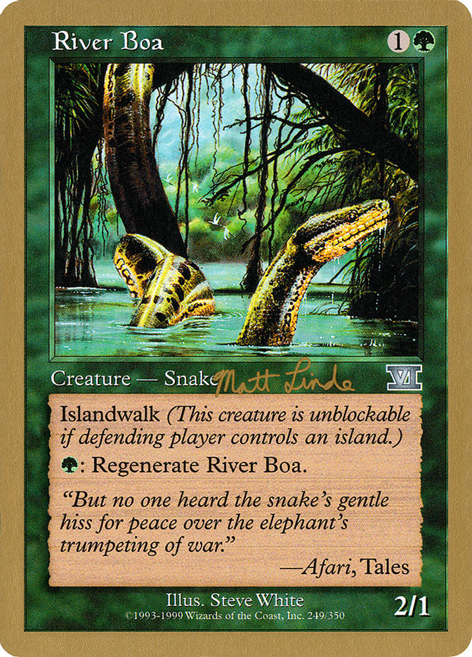 River Boa (Matt Linde) [World Championship Decks 1999] | Chromatic Games