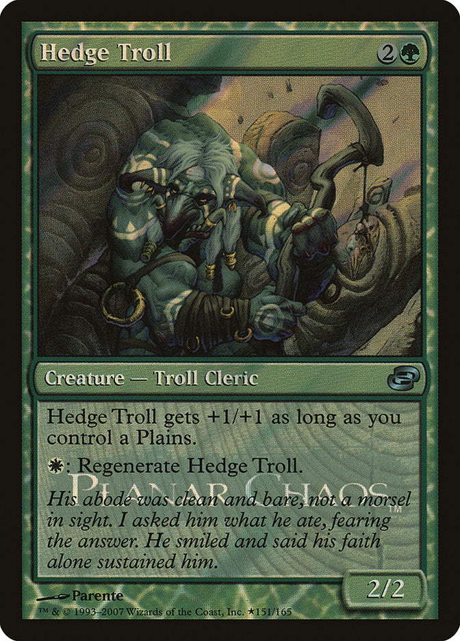 Hedge Troll [Planar Chaos Promos] | Chromatic Games