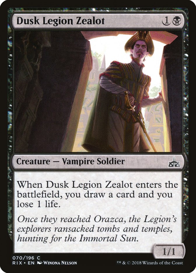 Dusk Legion Zealot [Rivals of Ixalan] | Chromatic Games