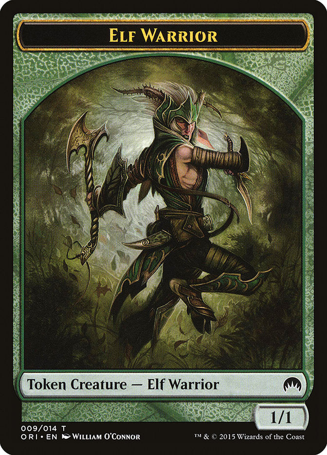 Elf Warrior Token [Magic Origins Tokens] | Chromatic Games