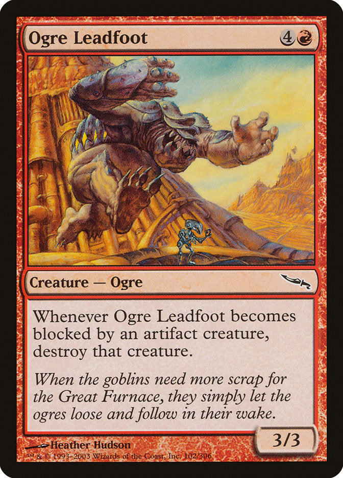 Ogre Leadfoot [Mirrodin] | Chromatic Games