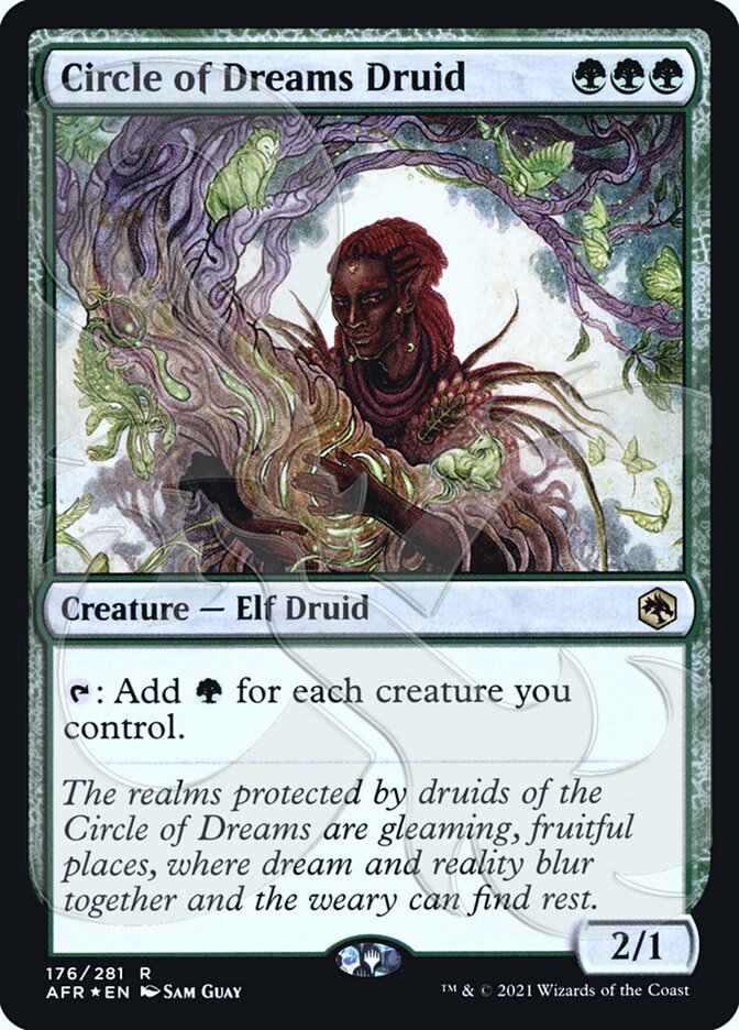 Circle of Dreams Druid (Ampersand Promo) [Dungeons & Dragons: Adventures in the Forgotten Realms Promos] | Chromatic Games