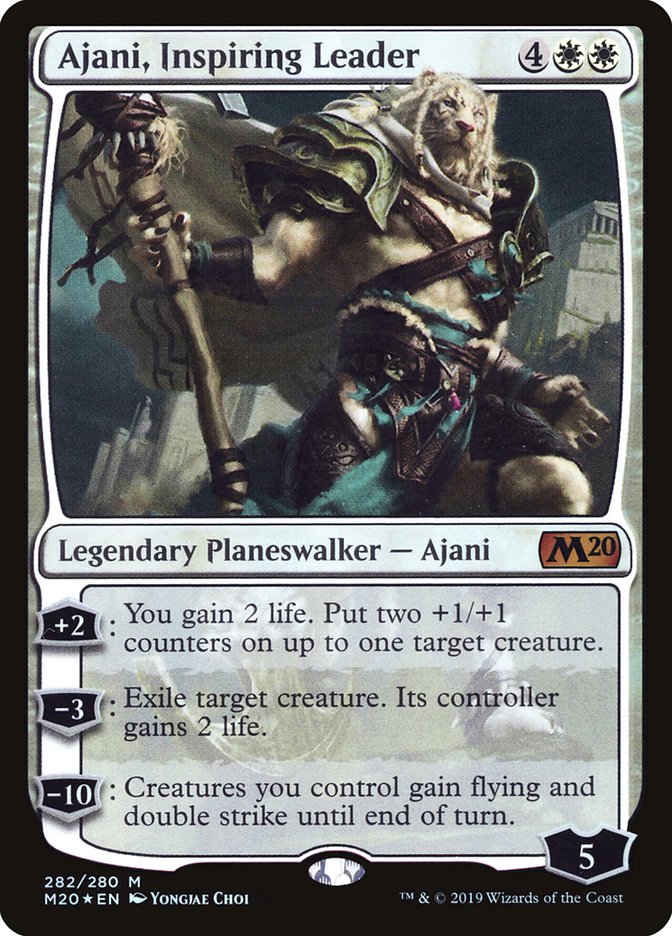 Ajani, Inspiring Leader [Core Set 2020] | Chromatic Games