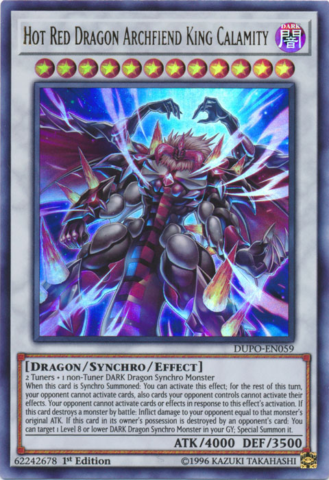 Hot Red Dragon Archfiend King Calamity [DUPO-EN059] Ultra Rare | Chromatic Games