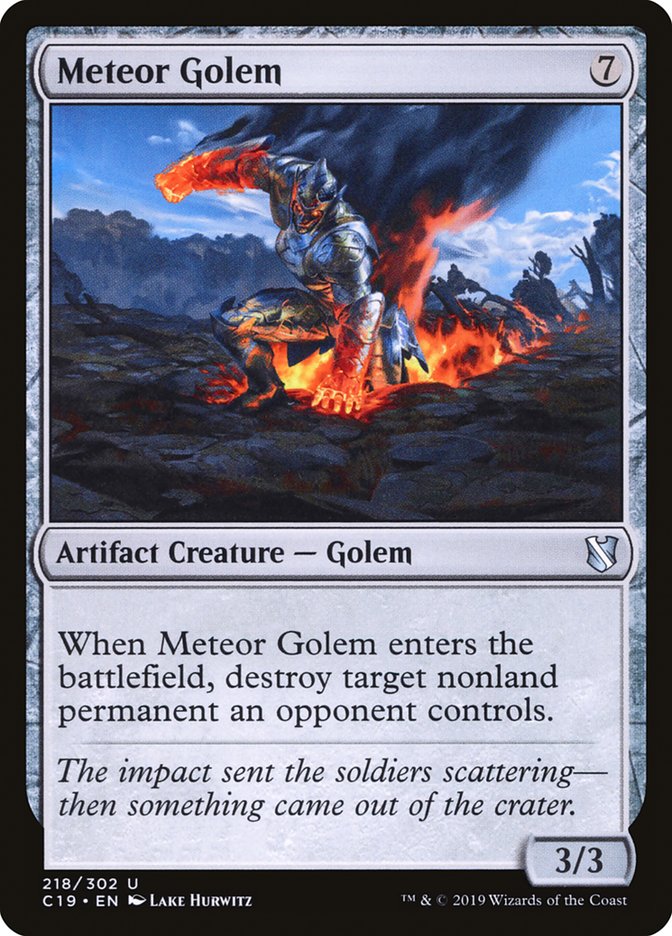 Meteor Golem [Commander 2019] | Chromatic Games