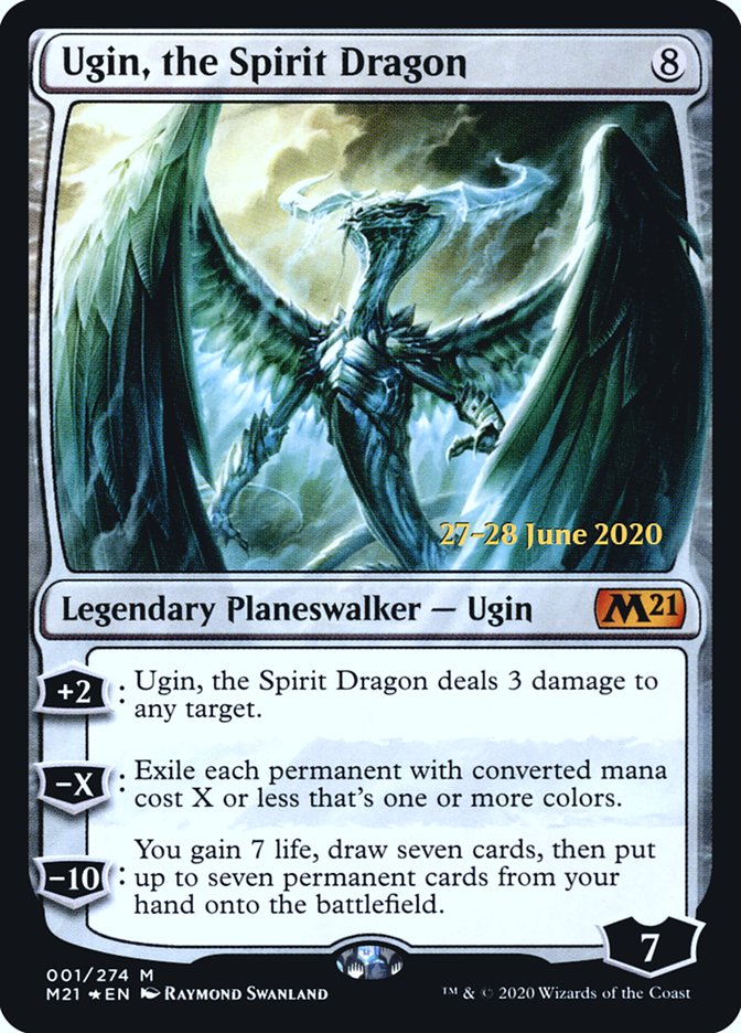 Ugin, the Spirit Dragon [Core Set 2021 Prerelease Promos] | Chromatic Games